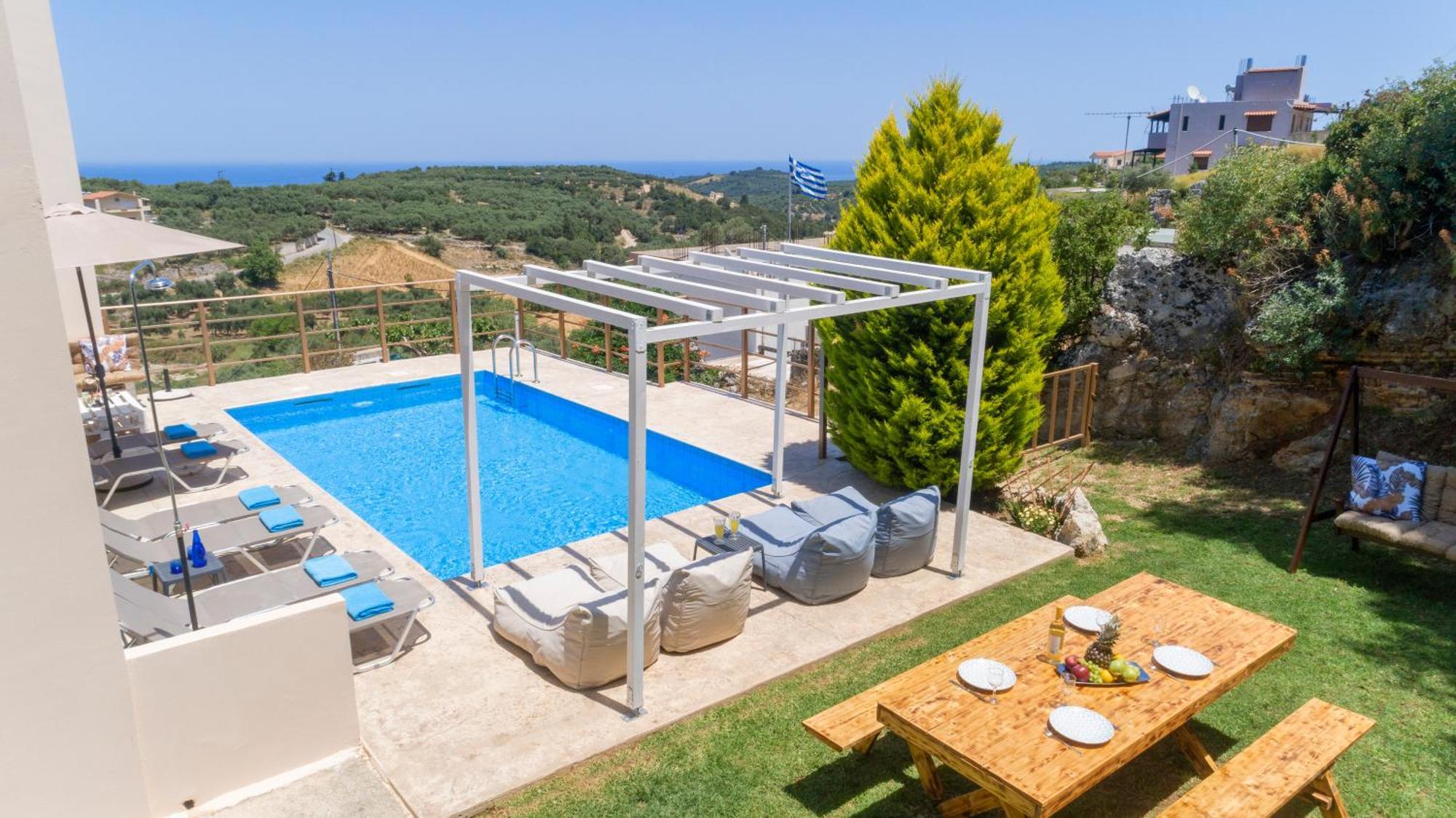 Cretan Sunny Villa Kournás Exterior foto