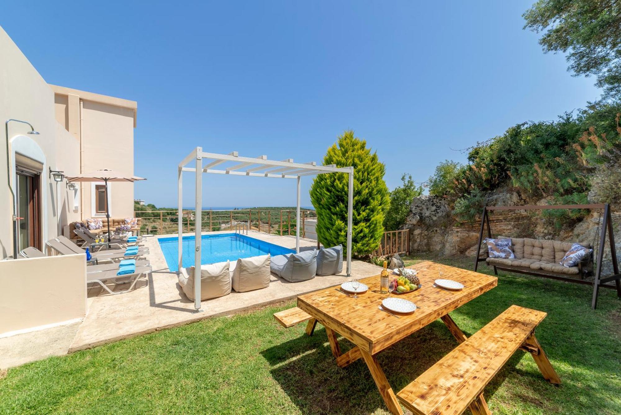 Cretan Sunny Villa Kournás Exterior foto